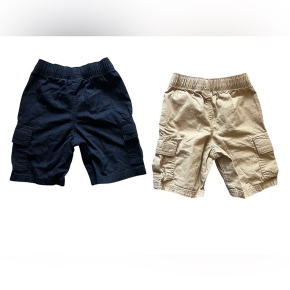 Children’s Place Boys Black and Khaki Cargo Shorts Bundle | 3T - Picture 2 of 3